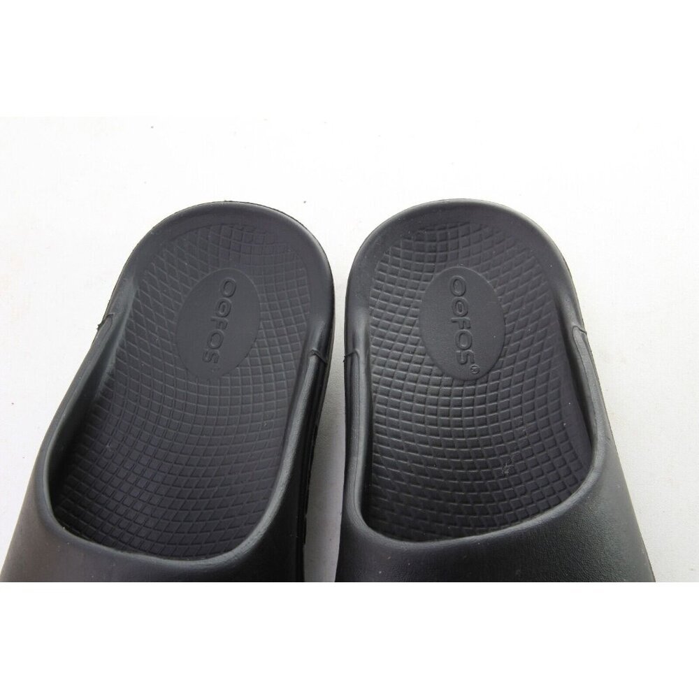 Oofos OOAHH Sandals Unisex Recovery Slide Shoes Black Unisex Women's Sz 9 - Picture 4 of 12